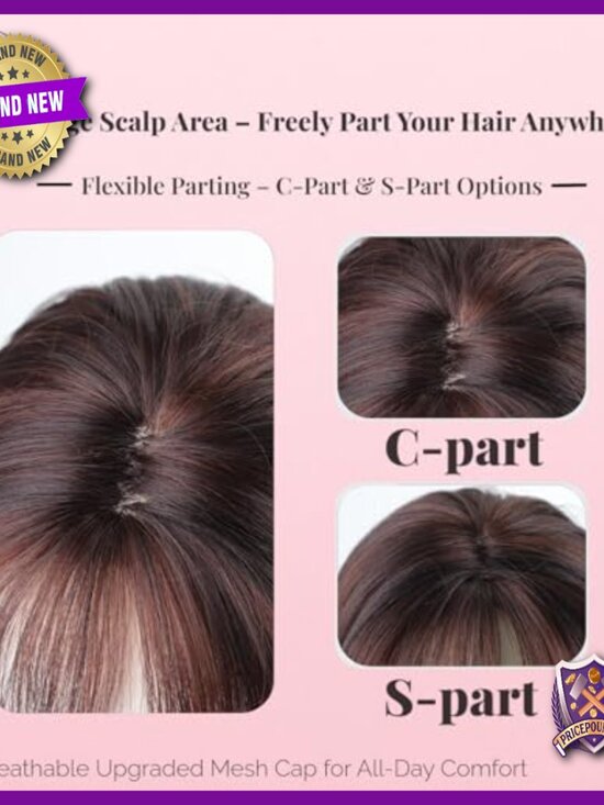 14 Inch Short Wavy Curly Lace Front Synthetic Wig with Bangs main image 4